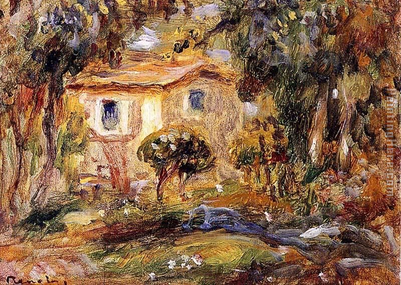 Landscape painting - Pierre Auguste Renoir Landscape art painting